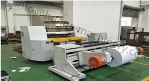 Snijmachine, snij- en terugspoelmachine, snijmachine voor stropapier